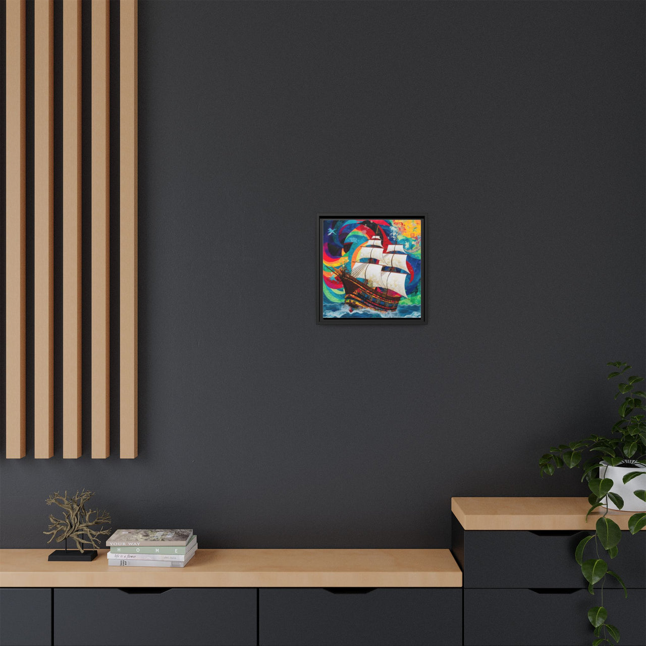 Sails of Change Canvas Wall Art with Frame