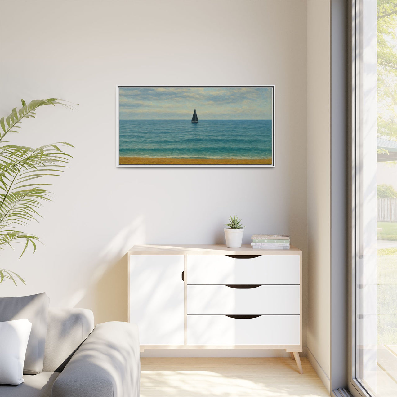 Still Waters Canvas Wall Art with Frame