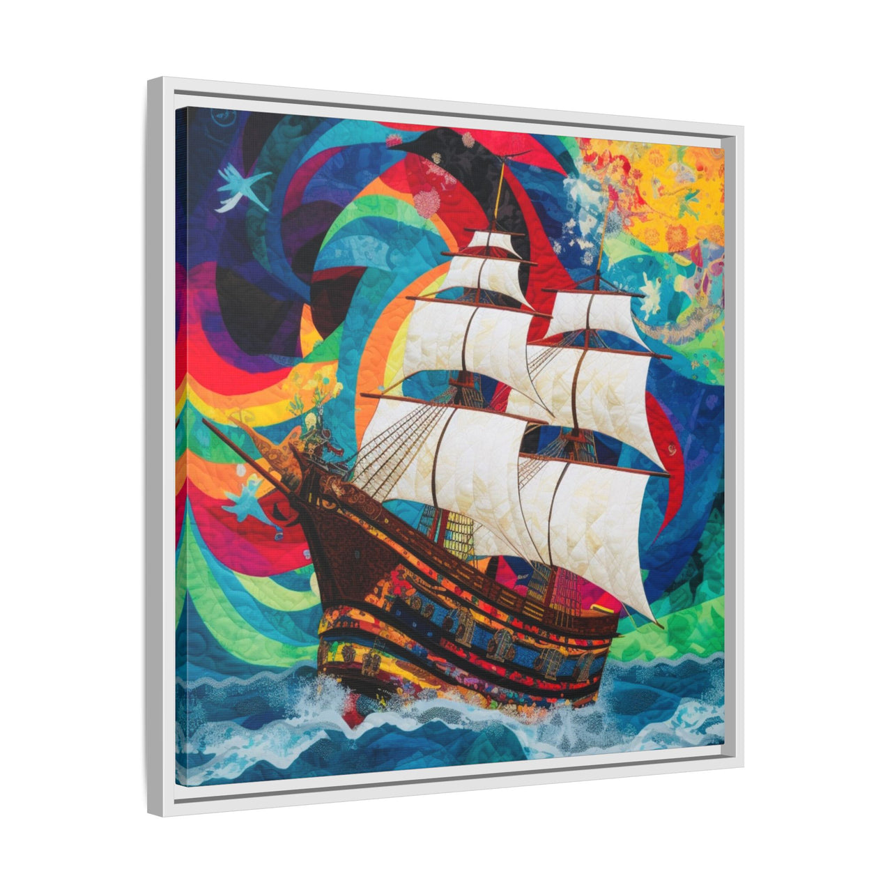 Sails of Change Canvas Wall Art with Frame