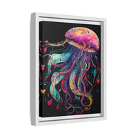 Thumbnail for Celestial Drifter Jellyfish Canvas Wall Art with Frame