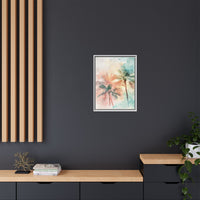 Thumbnail for Palm Glow Canvas Wall Art with Frame