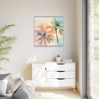 Thumbnail for Palm Glow Canvas Wall Art with Frame