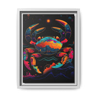 Thumbnail for Neon Tide Crab Canvas Wall Art with Frame