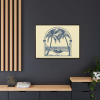 Thumbnail for Palm Retreat Hammock Canvas Wall Art with Frame