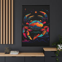 Thumbnail for Neon Tide Crab Canvas Wall Art with Frame