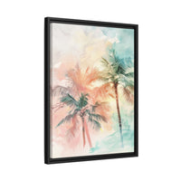 Thumbnail for Palm Glow Canvas Wall Art with Frame