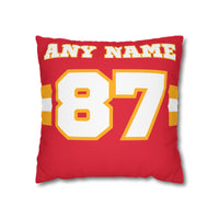 Thumbnail for Kansas City Square Pillowcase with Custom Name & Number