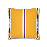 Thumbnail for Los Angeles Yellow Square Pillowcase with Custom Name & Number