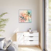 Thumbnail for Palm Glow Canvas Wall Art with Frame