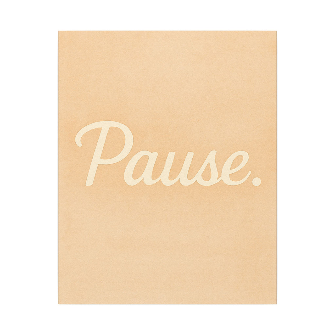 Pause Canvas Wall Art