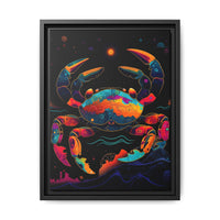Thumbnail for Neon Tide Crab Canvas Wall Art with Frame