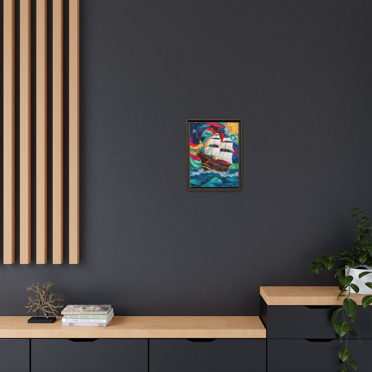 Sails of Change Canvas Wall Art with Frame