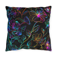 Thumbnail for Glowing Garden Outdoor Throw Pillow
