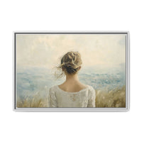 Thumbnail for Where the Sky Meets Her Canvas Wall Art with Frame