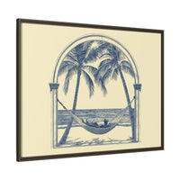 Thumbnail for Palm Retreat Hammock Canvas Wall Art with Frame