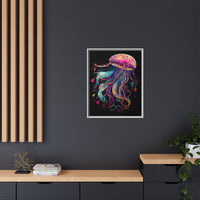 Thumbnail for Celestial Drifter Jellyfish Canvas Wall Art with Frame