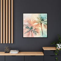 Thumbnail for Palm Glow Canvas Wall Art with Frame