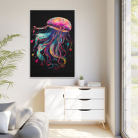 Thumbnail for Celestial Drifter Jellyfish Canvas Wall Art with Frame