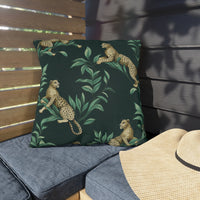 Thumbnail for Chilling Leopards Outdoor Throw Pillow