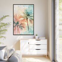 Thumbnail for Palm Glow Canvas Wall Art with Frame