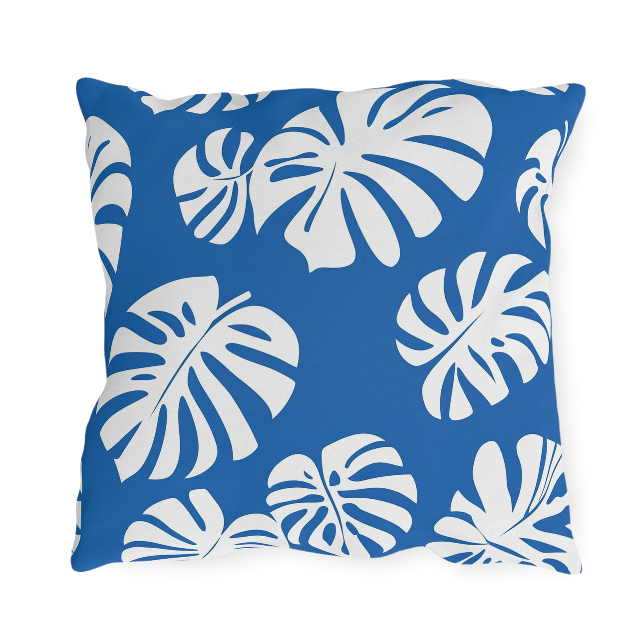 Monstera Marina Outdoor Throw Pillow