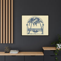 Thumbnail for Palm Retreat Hammock Canvas Wall Art with Frame