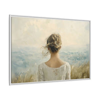 Thumbnail for Where the Sky Meets Her Canvas Wall Art with Frame