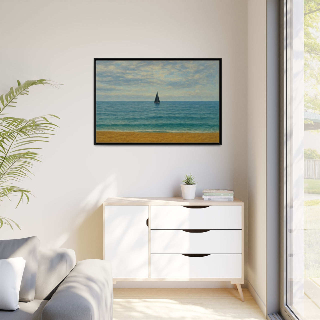 Still Waters Canvas Wall Art with Frame