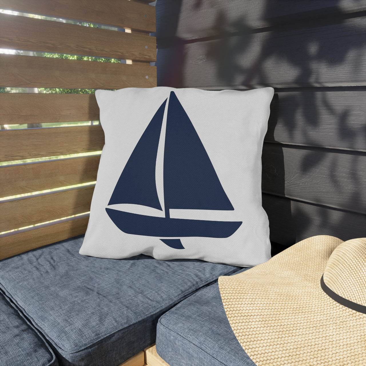 Sail Away Outdoor Throw Pillow