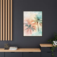 Thumbnail for Palm Glow Canvas Wall Art with Frame