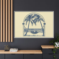 Thumbnail for Palm Retreat Hammock Canvas Wall Art with Frame