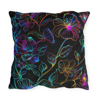 Thumbnail for Glowing Garden Outdoor Throw Pillow