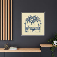 Thumbnail for Palm Retreat Hammock Canvas Wall Art with Frame