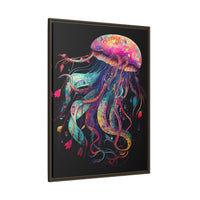 Thumbnail for Celestial Drifter Jellyfish Canvas Wall Art with Frame