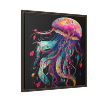 Thumbnail for Celestial Drifter Jellyfish Canvas Wall Art with Frame