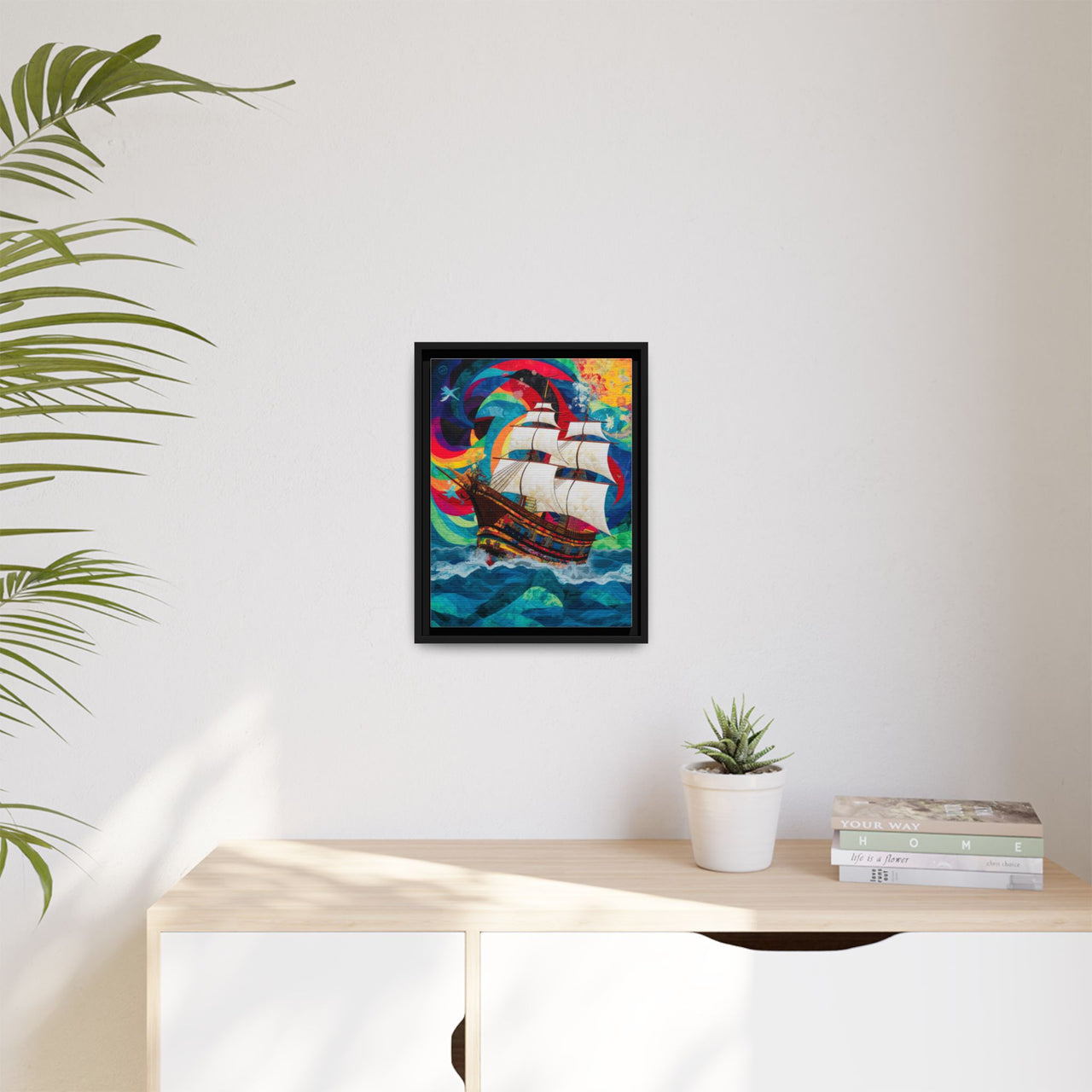 Sails of Change Canvas Wall Art with Frame