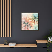 Thumbnail for Palm Glow Canvas Wall Art with Frame