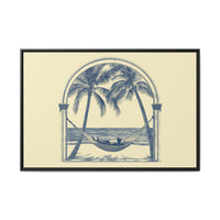 Thumbnail for Palm Retreat Hammock Canvas Wall Art with Frame