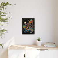 Thumbnail for Midnight Depths Octopus Canvas Wall Art with Frame
