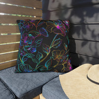 Thumbnail for Glowing Garden Outdoor Throw Pillow