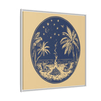 Thumbnail for Beachfire Nights Canvas Wall Art with Frame