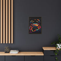 Thumbnail for Neon Tide Crab Canvas Wall Art with Frame