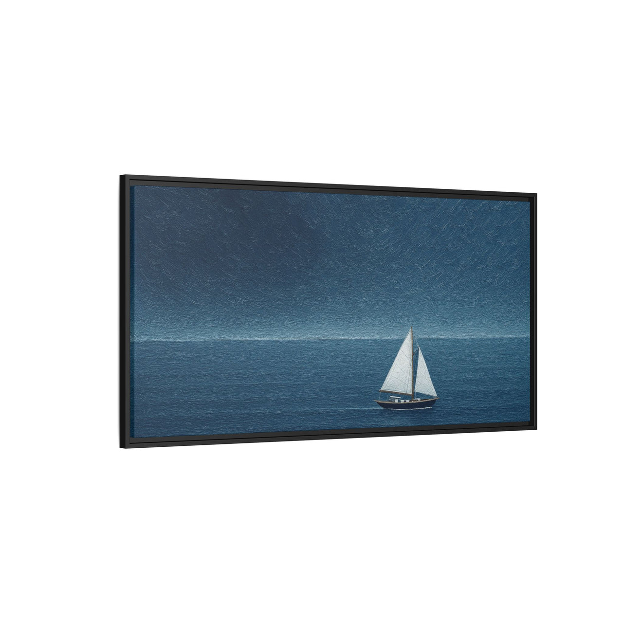 Sail Into Stillness Canvas Wall Art with Frame