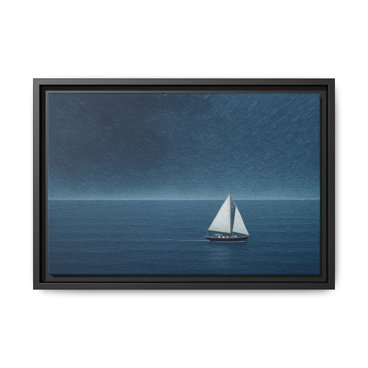 Sail Into Stillness Canvas Wall Art with Frame