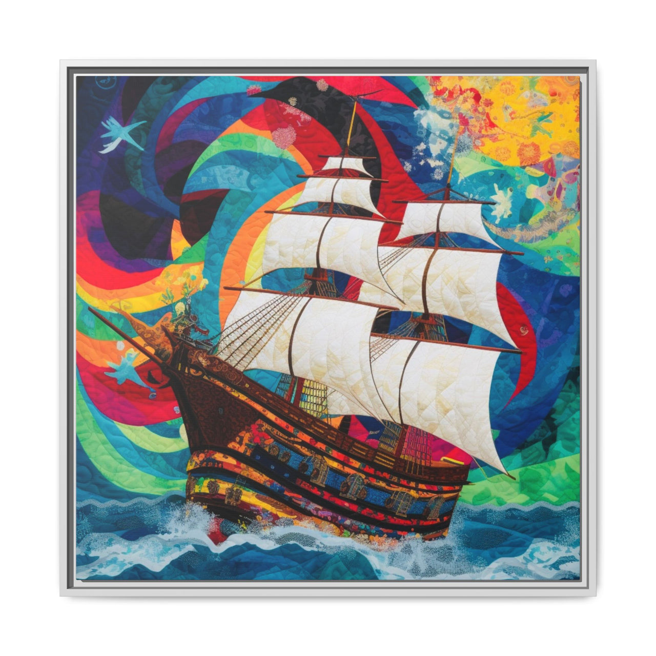 Sails of Change Canvas Wall Art with Frame