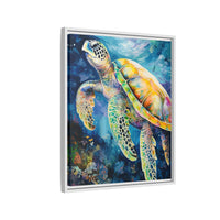 Thumbnail for Gliding Turtle Canvas Wall Art with Frame