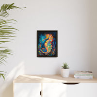 Thumbnail for Coral Carnival Seahorse Canvas Wall Art with Frame