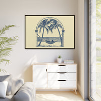 Thumbnail for Palm Retreat Hammock Canvas Wall Art with Frame