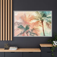 Thumbnail for Palm Glow Canvas Wall Art with Frame