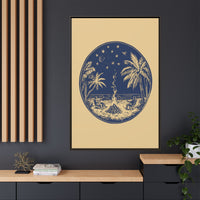 Thumbnail for Beachfire Nights Canvas Wall Art with Frame
